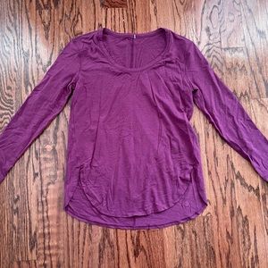 Lululemon Scoop Neck Long Sleeve Pima Cotton